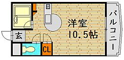 OPUS2 ワンルームの間取図画像