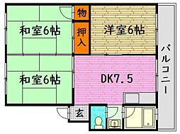 間取図画像 3DK