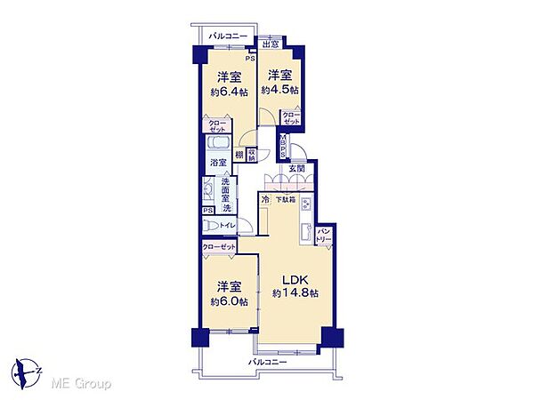 間取りを拡大表示