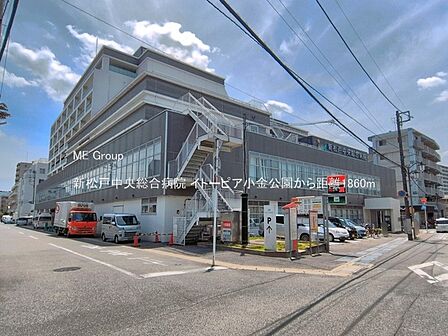 病院 1860m 新松戸中央総合病院