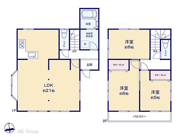 間取りを拡大表示