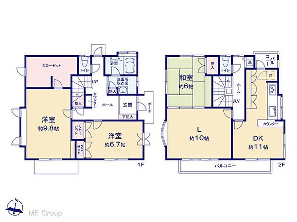 間取りを拡大表示