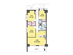 グリーンキャピタル下総中山 3LDKの間取図画像