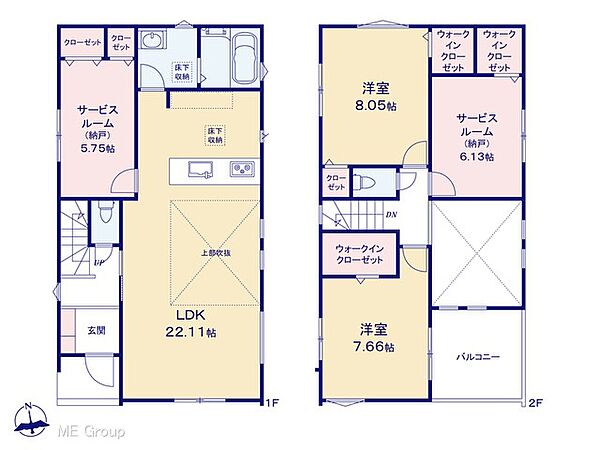 間取りを拡大表示