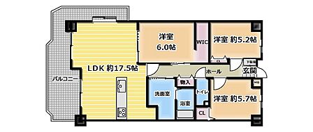3LDK 間取り