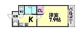 ピュール絆 505 ｜ 大阪府堺市西区浜寺諏訪森町西１丁35-8（賃貸マンション1K・5階・24.30㎡） その2