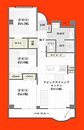 間取図画像 3LDK