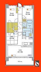 エクセレントシティ西船橋弐番館 3LDKの間取図画像