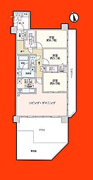 クレストフォルム市川南アクアビュー 3LDKの間取図画像