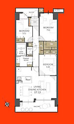 ルイシャトレ船橋習志野台 3LDKの間取図画像