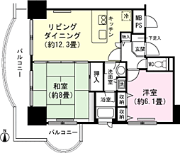 間取図画像 2LDK
