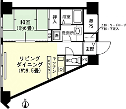 プレジール湯沢 1LDKの間取図画像