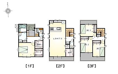 間取り：効率的かつ暮らしのことをしっかり考えた間取りです　