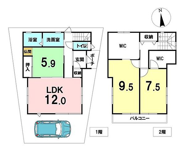 間取りを拡大表示