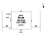 区画図：土地面積66.55m2、20.13坪、建築条件付き、3方道路のため日当たり通風良好です♪