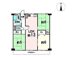 間取図画像 3LDK