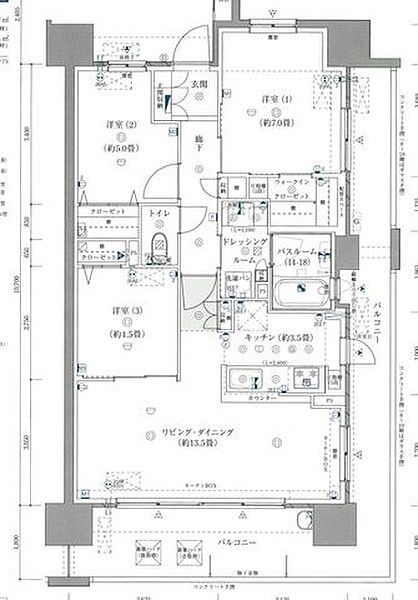 間取りを拡大表示