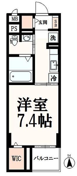 Ｍ’ｓ 404｜東京都八王子市堀之内3丁目(賃貸マンション1K・4階・27.91㎡)の写真 その2