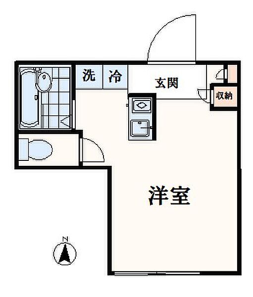 ヴランドール桜ヶ丘 202｜東京都多摩市桜ヶ丘4丁目(賃貸マンション1R・2階・18.30㎡)の写真 その2