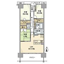 ヴィークステージ多摩センター 1103 ｜ 東京都多摩市鶴牧1丁目25-2（賃貸マンション3LDK・11階・75.18㎡） その2