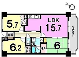 間取図画像 3LDK