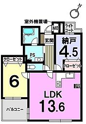間取図画像 1SLDK