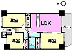 間取図画像 3LDK