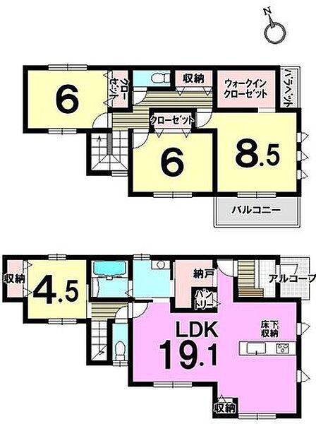 間取りを拡大表示
