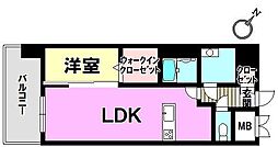 グランフォーレラグゼ博多駅南 1LDKの間取図画像
