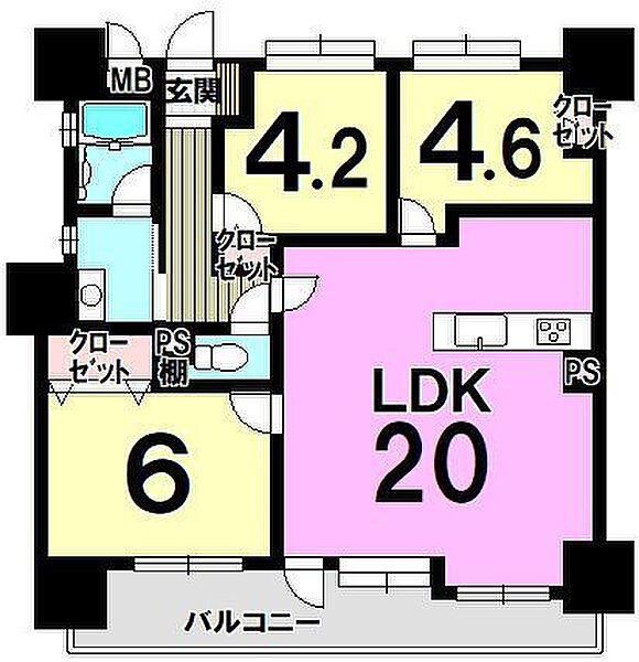 間取りを拡大表示