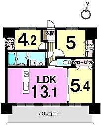 三愛シティライフ空港南2 3LDKの間取図画像