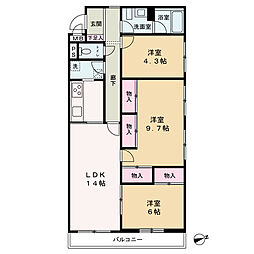 間取図画像 3LDK