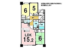 ジェネラスマンション桜町 3LDKの間取図画像