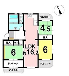 間取図画像 3LDK