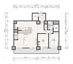 間取図画像 2LDK