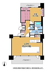 ラピスアクアシティー大通 1SLDKの間取図画像