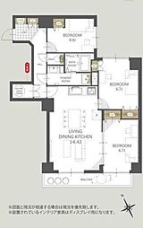 三和ハイツ本郷 3LDKの間取図画像