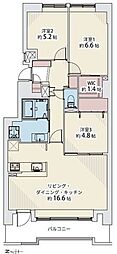 アイビーハイム福住東センター・ポルト 3LDKの間取図画像