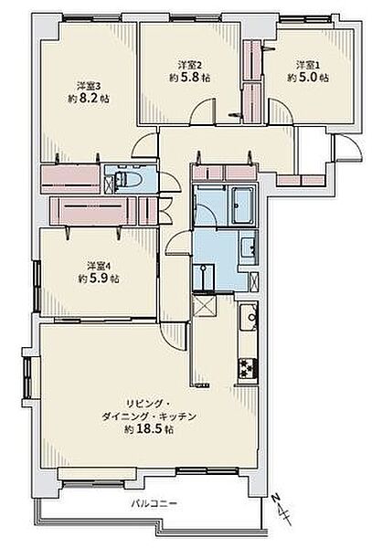 間取りを拡大表示