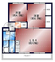 間取図画像 2LDK
