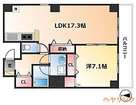 PENCIL柳橋  ｜ 愛知県名古屋市中村区名駅南1丁目（賃貸マンション1LDK・5階・59.34㎡） その2