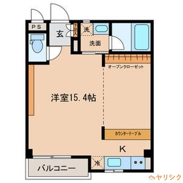 ブローバルコート名西 ｜愛知県名古屋市西区名西1丁目(賃貸マンション1R・2階・33.24㎡)の写真 その2