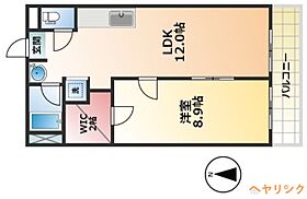 シャトー共栄  ｜ 愛知県名古屋市西区比良1丁目（賃貸マンション1LDK・3階・46.40㎡） その2