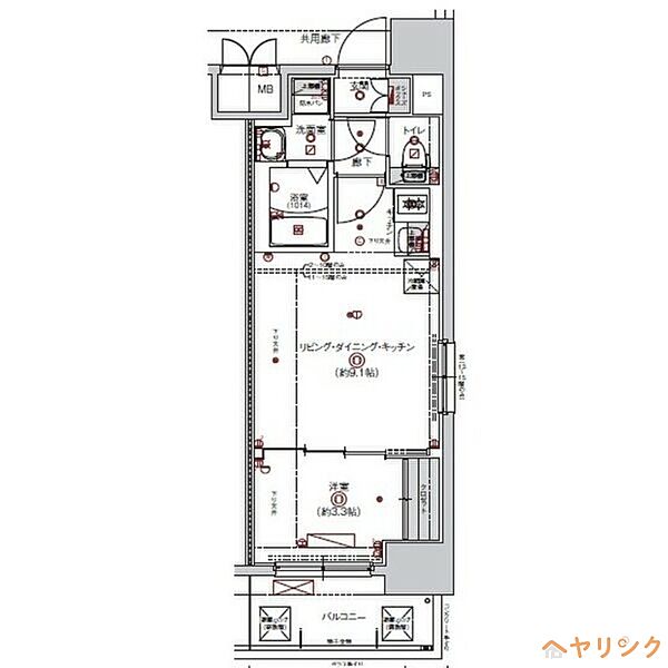 CREST TAPP大曽根II ｜愛知県名古屋市北区山田1丁目(賃貸マンション1LDK・4階・29.98㎡)の写真 その2