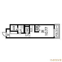 アソシエ黒川  ｜ 愛知県名古屋市北区田幡2丁目（賃貸マンション1R・4階・24.61㎡） その2