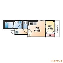 エテルノ幅下  ｜ 愛知県名古屋市西区幅下1丁目（賃貸マンション1DK・3階・28.50㎡） その2