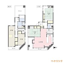 コーポジョイフル  ｜ 愛知県名古屋市西区菊井2丁目（賃貸マンション3LDK・7階・134.60㎡） その2