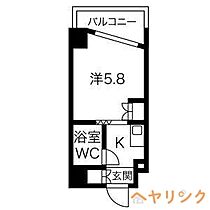 グランデール名古屋  ｜ 愛知県名古屋市西区名駅2丁目（賃貸マンション1K・5階・17.44㎡） その2