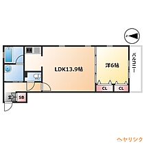 ピースアウル黒川  ｜ 愛知県名古屋市北区敷島町（賃貸マンション1LDK・1階・48.43㎡） その2