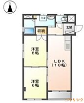 アネックス柴田  ｜ 愛知県名古屋市北区清水5丁目（賃貸マンション2LDK・2階・52.53㎡） その2